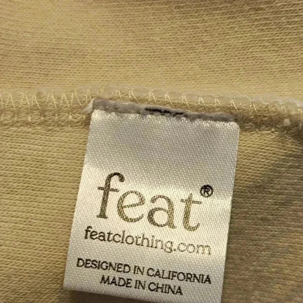 Feat Blanketblend Oatmeal Crew Neck Fleece Sweatshirt - Medium - Picture 8 of 9